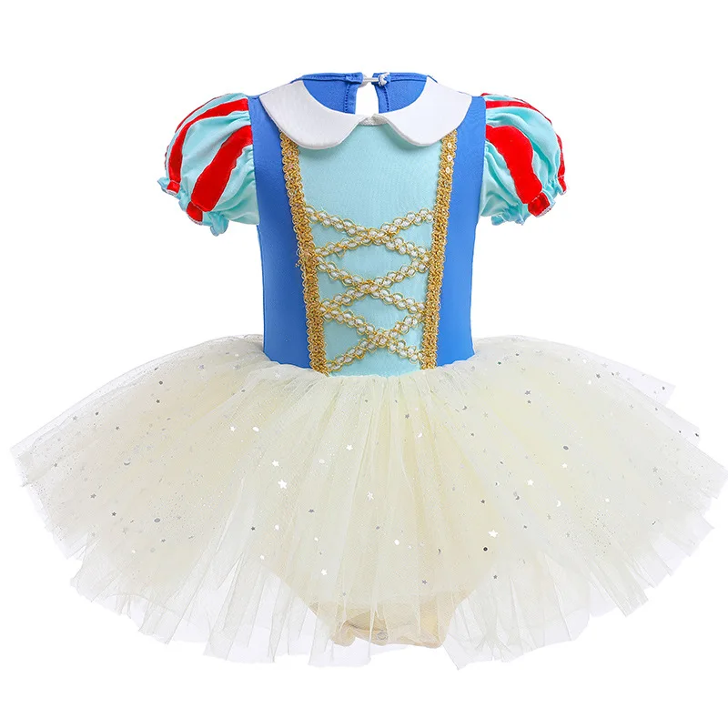 Round Yuan Girl Ballet Practice Dress Party Fancy TUTU Dress Elsa Anna Belle Alice Colorful Clothes Baby Girl Party Costumes