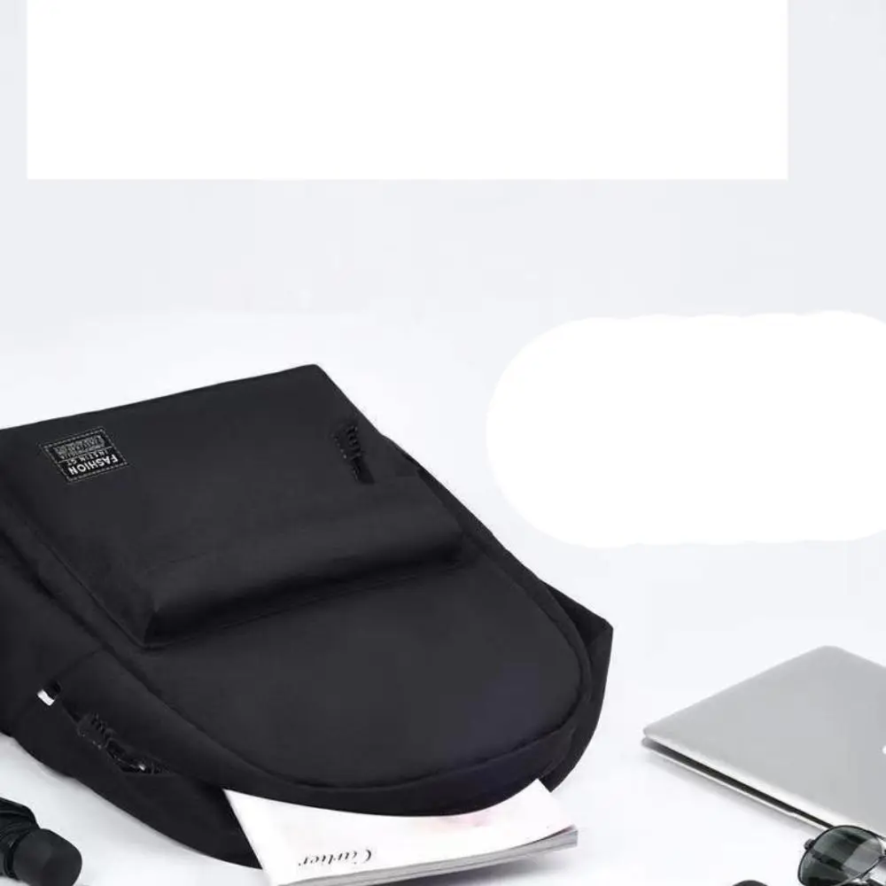High Quality Oxford Cloth Versatile Backpack 15 inches Black Grey Computer Bag Washable Travel Bag Unisex