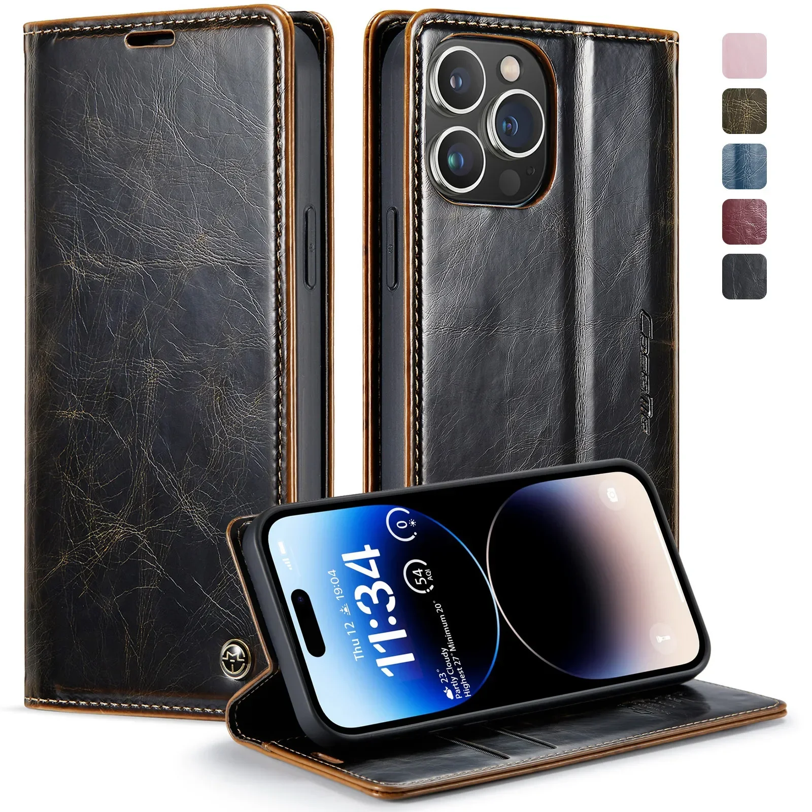 

Чехол-кошелек для iPhone 11, 12, 13, 14 Pro Max X XS XR 7 8 Plus, чехол с держателем для карт, ретро-книжка из искусственной кожи премиум-класса