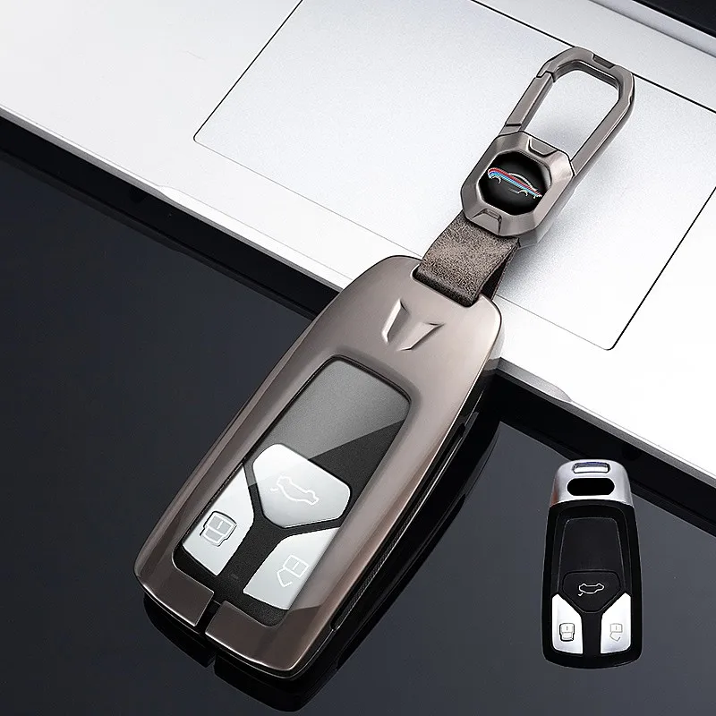 

Alloy Style Car Key Case Cover Shell For Audi A6 A5 Q7 S4 S5 S7 A4 B9 A4L 4m 8W Q5 TT TTS RS 8S Coupe Car Styling Accessories