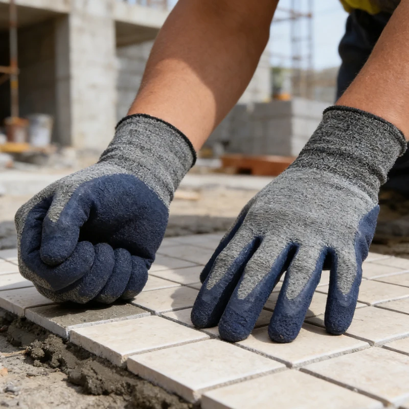 1pcs Grey Blue Mechanical Main - огляд і ціна Nitrile Mechanic Glove