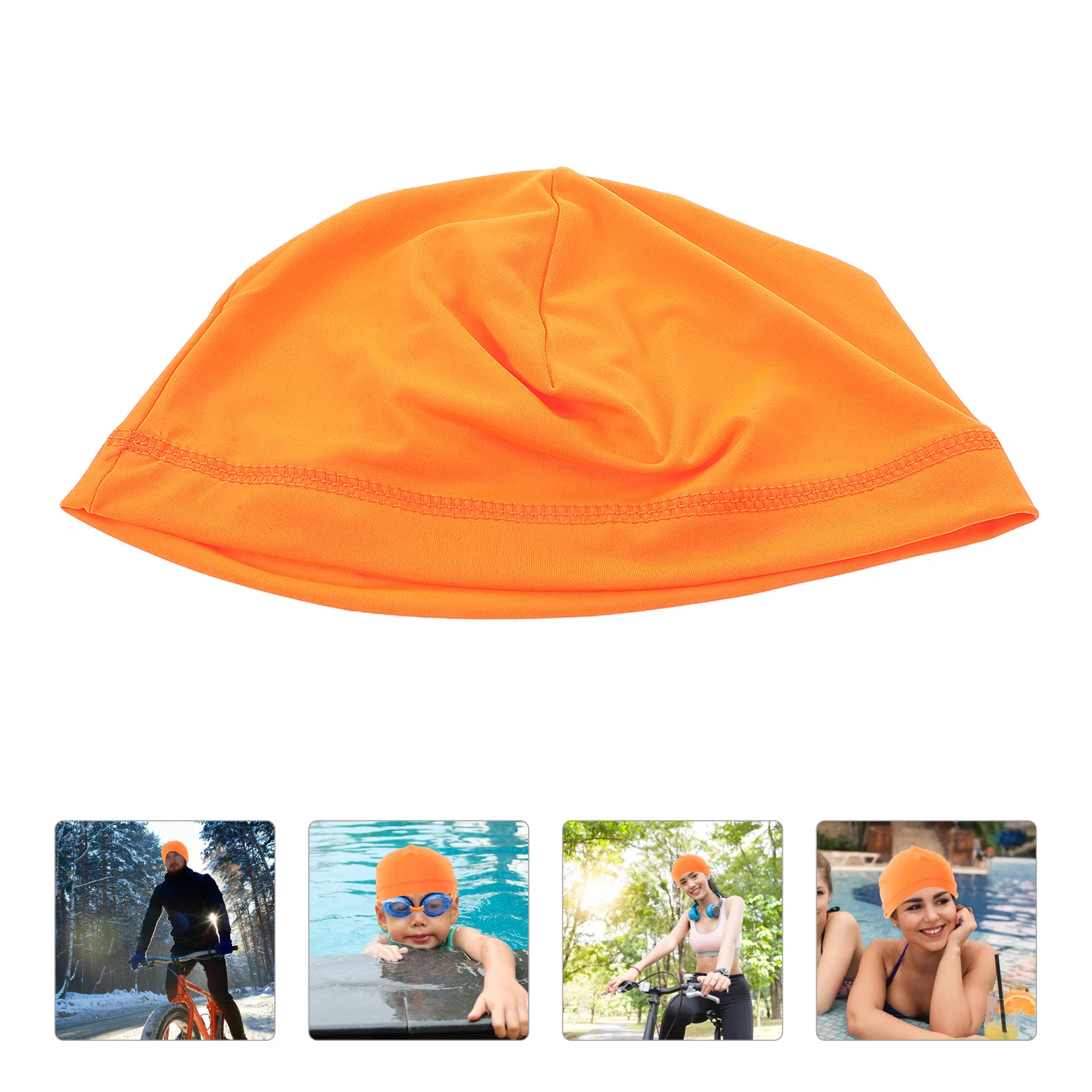 

Cycling Cap Windproof Quick Dry Soft Brim Lightweight Liner Running Sports Sweat Wicking Head Wraps Men Women