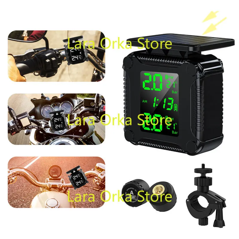 

Мотоциклетная солнечная зарядка, датчик температуры в шинах, система контроля давления в шинах, цветной дисплей, беспроводной TPMS