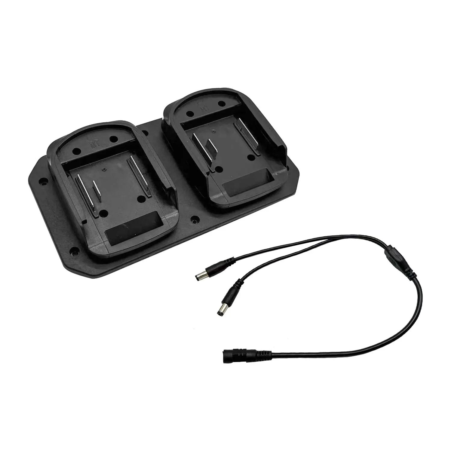 1pc Dual Port Battery Charger Adapter For BL1830 BL1840 With Fast Charging Cable Power Tools Parts Accessories