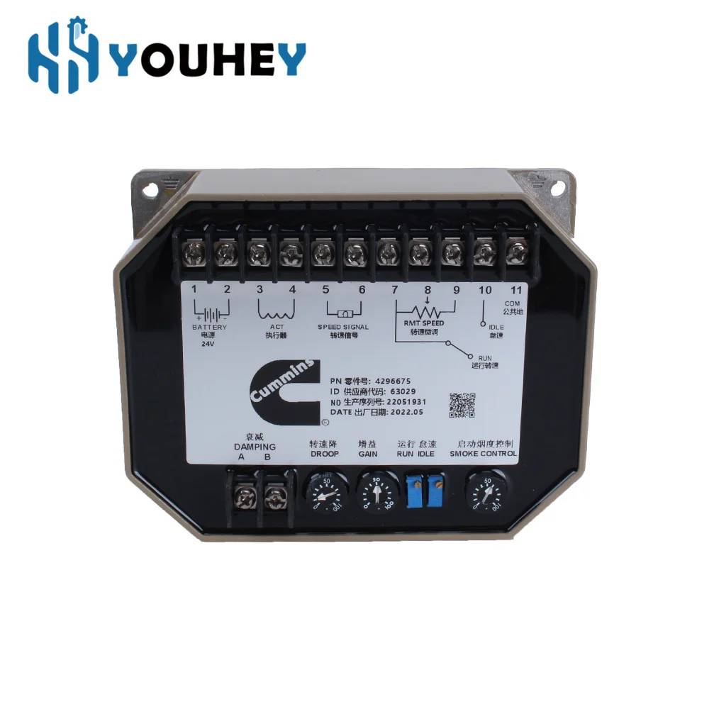 4296674 4296675 For KTA38 Cummins generator electronic speed governor DC motor panel control board module