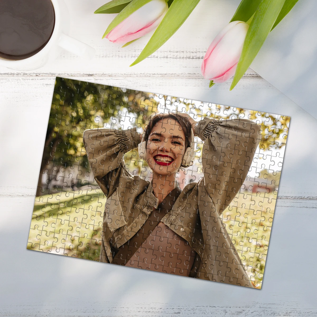 35/150/300/500/1000 قطعة شخصية مخصصة صور لغز فتاة شخصية صورة بازل قطع الألغاز المخصصة في الصور