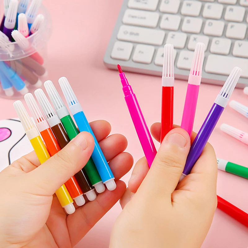 12-Color Drawing Pens – 1~5 Packs of Washable Markers for Bullet Journal, Scrapbooking, Sketching & Creative Art Projects TMZ