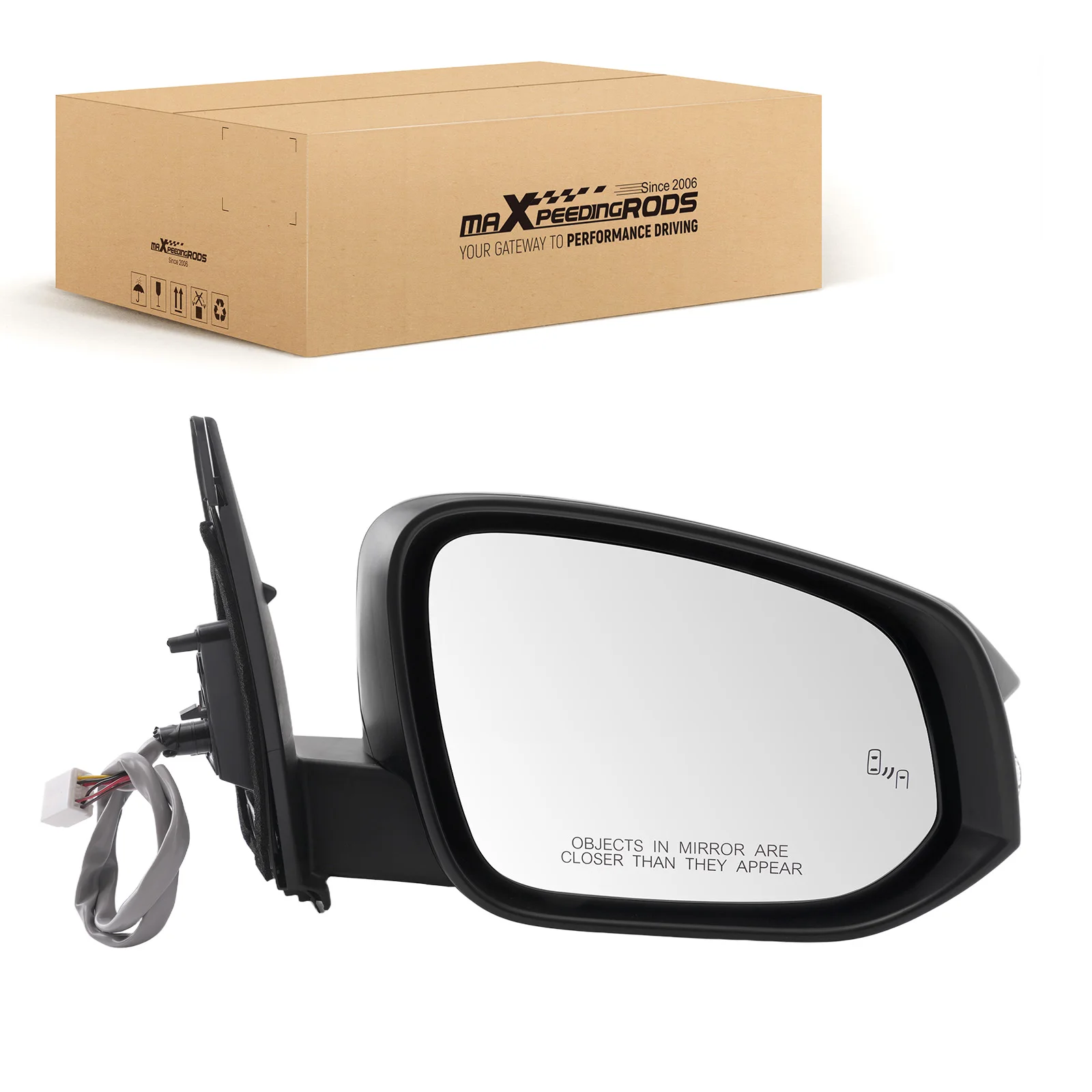 

Right Side View Mirror for Toyota RAV4 2013-14 w/ Blind Spot 879100R090D0 Power Car Mirror Rear View Mirror Side View Mirror