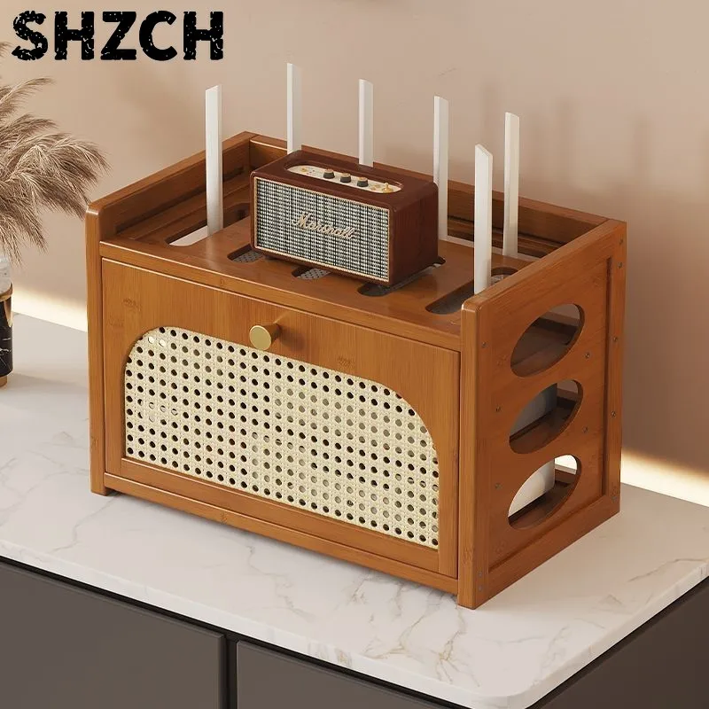 Living Room Router Storage Box WIFI Wireless Power Strip Broadband Cat Multifunctional Sorting Invisible Storage Cabinet ZJ28