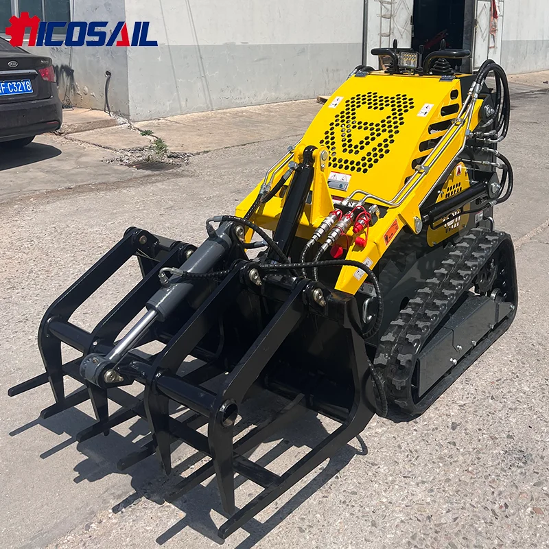 بيع المصنع مباشرة لودر انزلاقي صغير متنقل رخيص الثمن محرك الديزل جرافة انزلاقية مدمجة للبيع