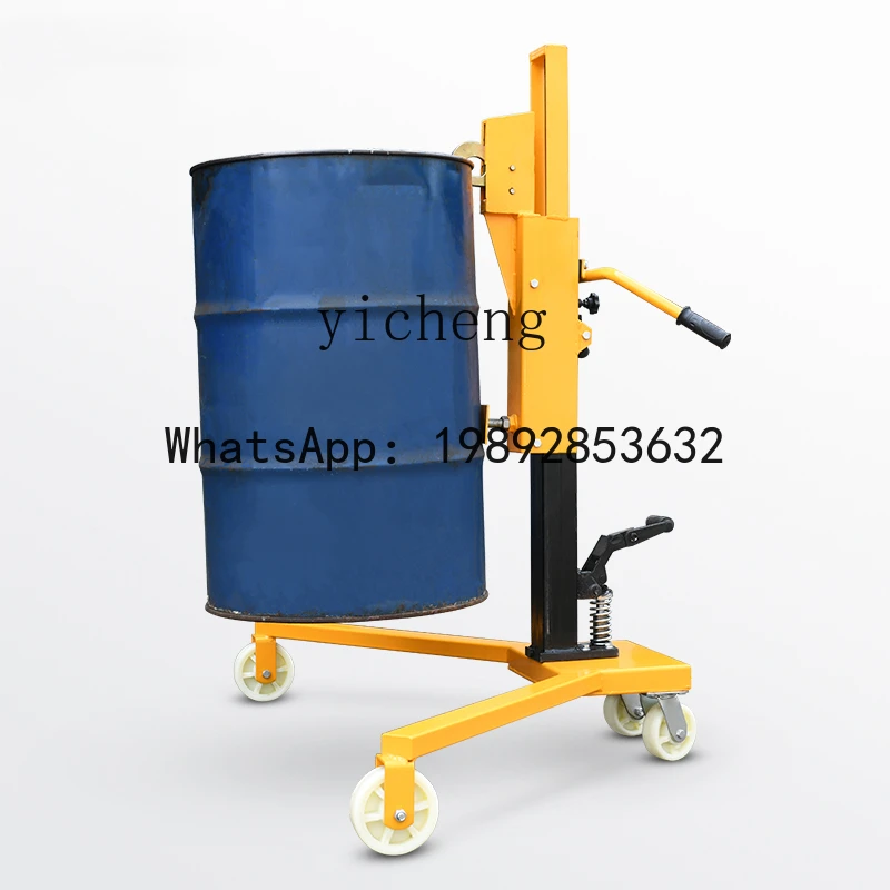 Wózek na beczki olejowe X2 DTF450 z pedałem kątowym, wózek na beczki olejowe, wózek paletowy