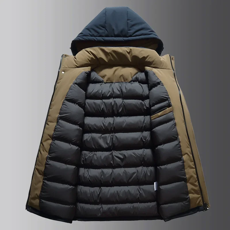 Nueva llegada chaqueta de algodón acolchada gruesa y larga suelta para hombre de invierno, con Extra grande para protección contra el frío de talla grande XL-7XL 8XL