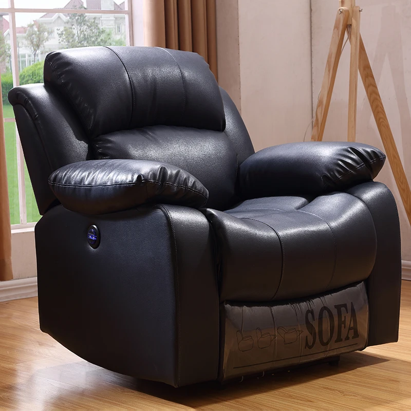 

Foshan factory customizable Good quality Recliner sofa living room leather single sofa chair recliner chair