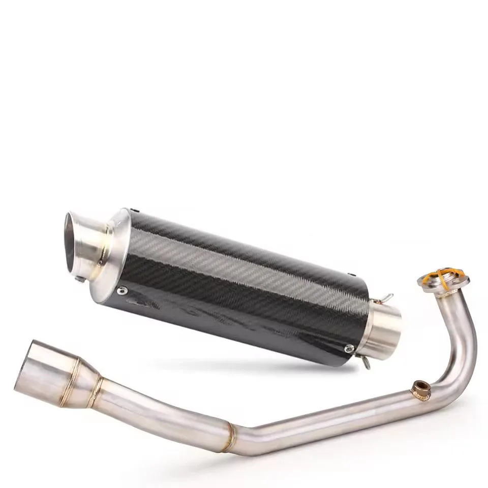 

For Honda PCX150 PCX125 2021-2022 PCX 150 125 Escape 51MM Slip-On Motorcycle Exhaust System Middie Link Pipe With Muffler Tips