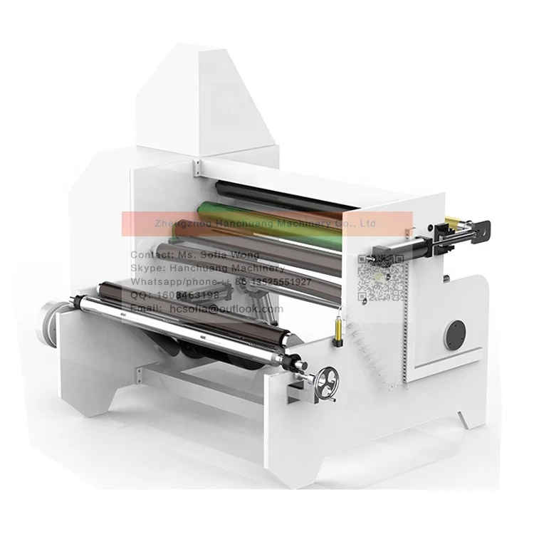 PET OPP CPP PE PS PVC Plastic Film Roll Slitting Rewinding Machine