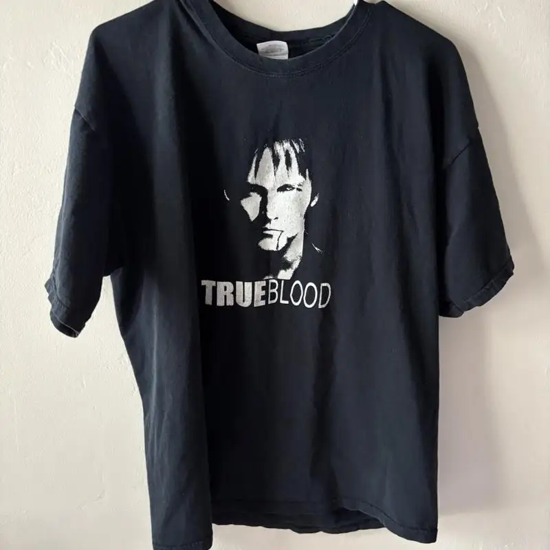 قميص True Blood Promo 2000s XL 22x29 HBO Vampire Horror Fantasy Show Vtg Y2K #1