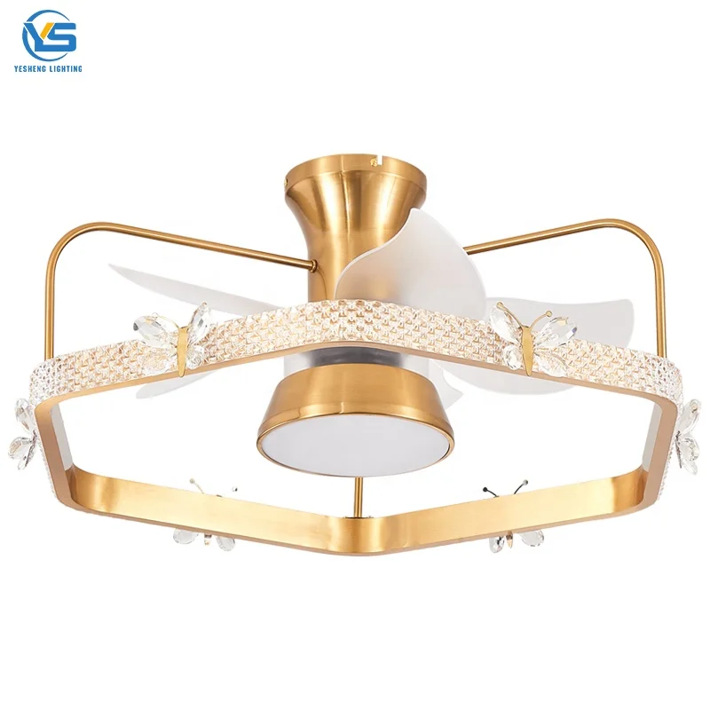 

846B Bladeless ceiling fan with light fan lamp with App control Tuya Alexa Google control