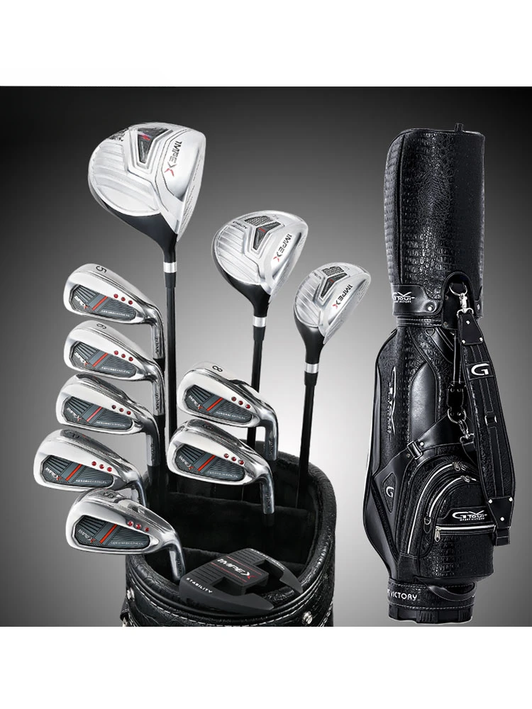 Golf club full set of men 039;s and women   sleeves, 11 carbon shafts for junior and middle-level practice clubs.