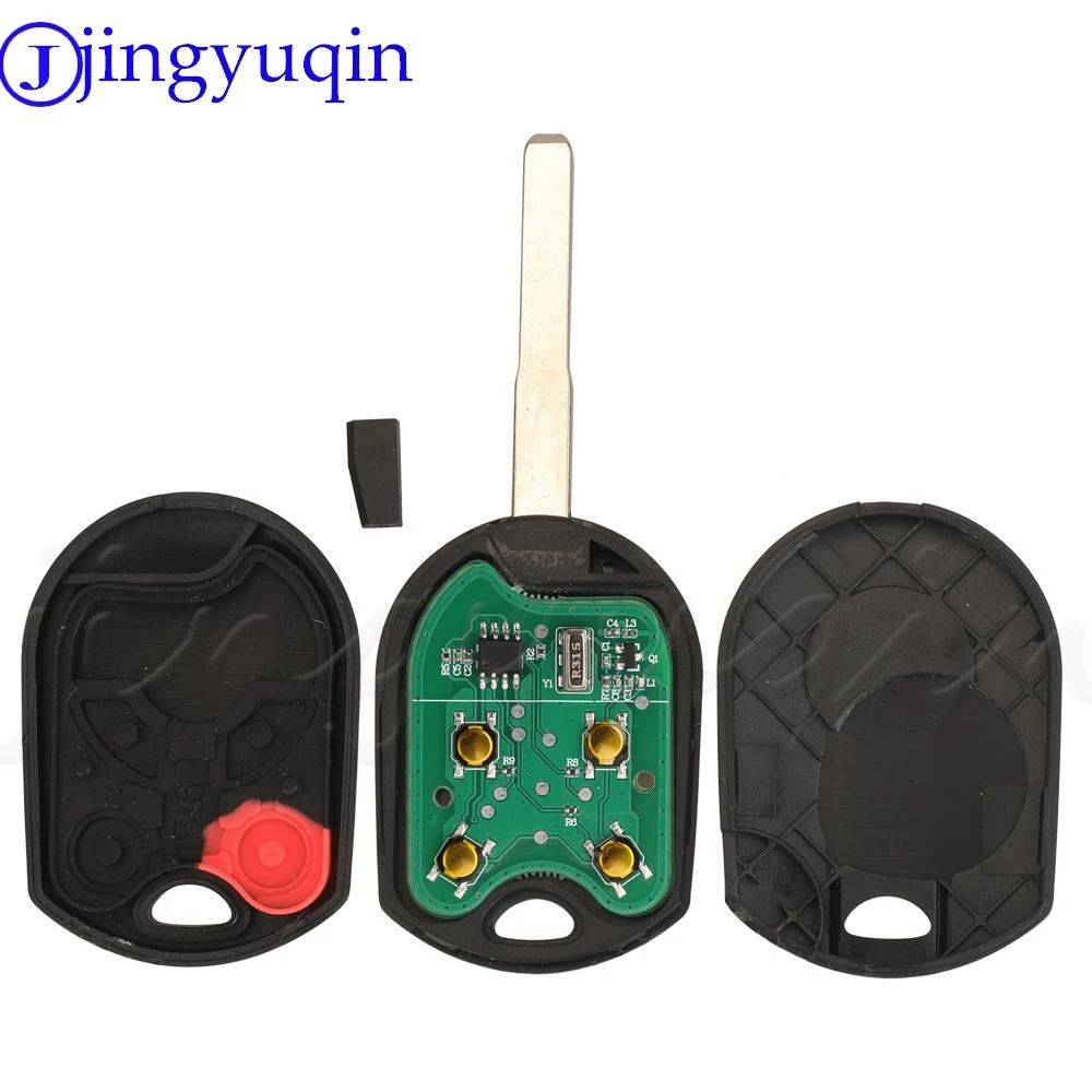 Jingyuqin For Ford Edge Escape Freestyle 2007 - 2009 Remote Car Key Fob OUCD6000022 315/433Mhz ID63 Chip 3/4Buttons