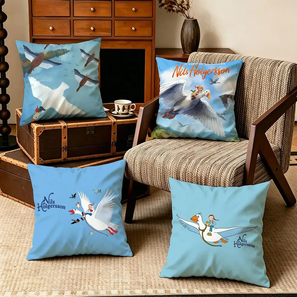 IP-Nils HolgerssonS Cushion Cover Soft Velvet Cushion Cover Set 4Pcs 50x50 45x45 Zipper Pillowcase for Home Decor