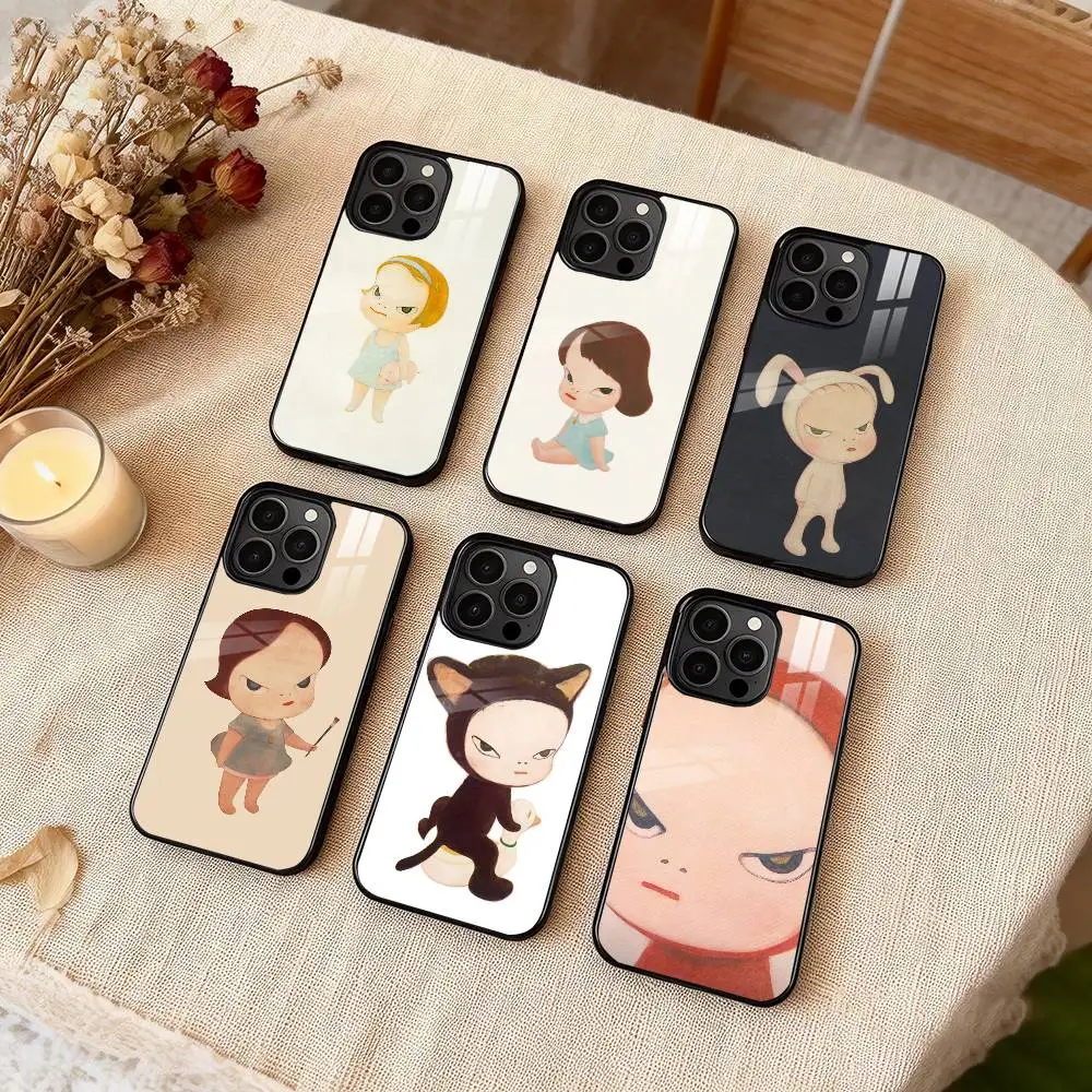 

Y-Yoshimoto Nara Girl ART Phone Case For iPhone 17,16,15,14,13,12,Plus,Pro,Max for Magsafe Magnetic Wireless Charging