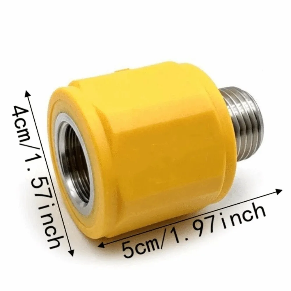 Stainless Steel Gas Connector Heavy-Duty Solid Brass Gas Fitting 1/2 Inch Anti-Static Gas Insulated Connector Natural Gas
