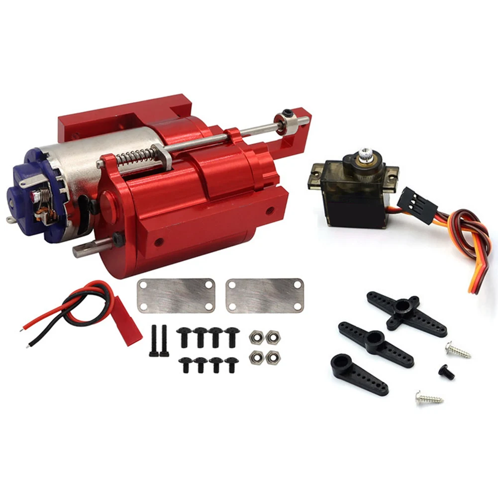 Three-Generation Full Metal 2 Speed Gearbox Transmission For WPL B1 B14 B24 C14 C24 MN D90 D91 MN96 1/12 RC Car Parts