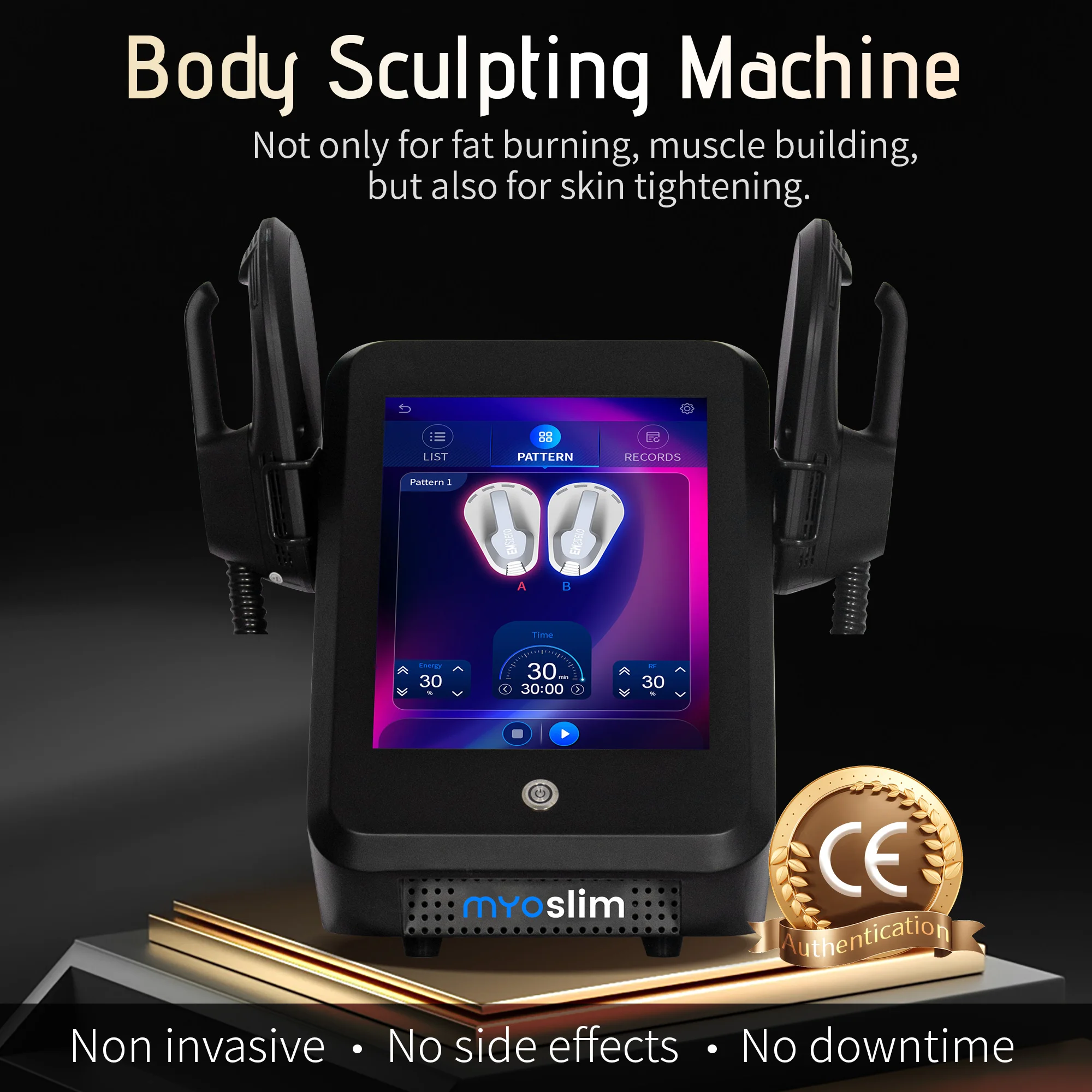 15 T Muscle Training myoslim 6500w Machine Professional Body Muscle Electromagnetic Stimulate RF Pelvic Pelvic Floor