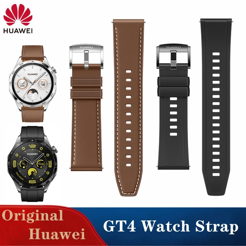 

Original Huawei GT4 46mm Nylon Rubber Strap 22mm FKM Rubber Sport Band for GT4 Genuine Leather Wristband Stainless Seel Bracelet