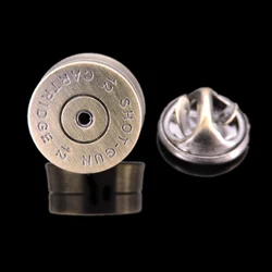 High quality bronze bullet brooch, fashionable men's shirt, suit, lapel, badge and pin, the best choice for gift giving