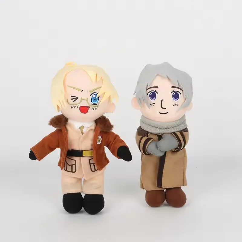 New Anime Hetalia Axis Powers Arthur Kirkland Plush Doll Cartoon Cute Soft Alfred F. Jones Ivan Braginsky Stuffed Toy Fans Gift