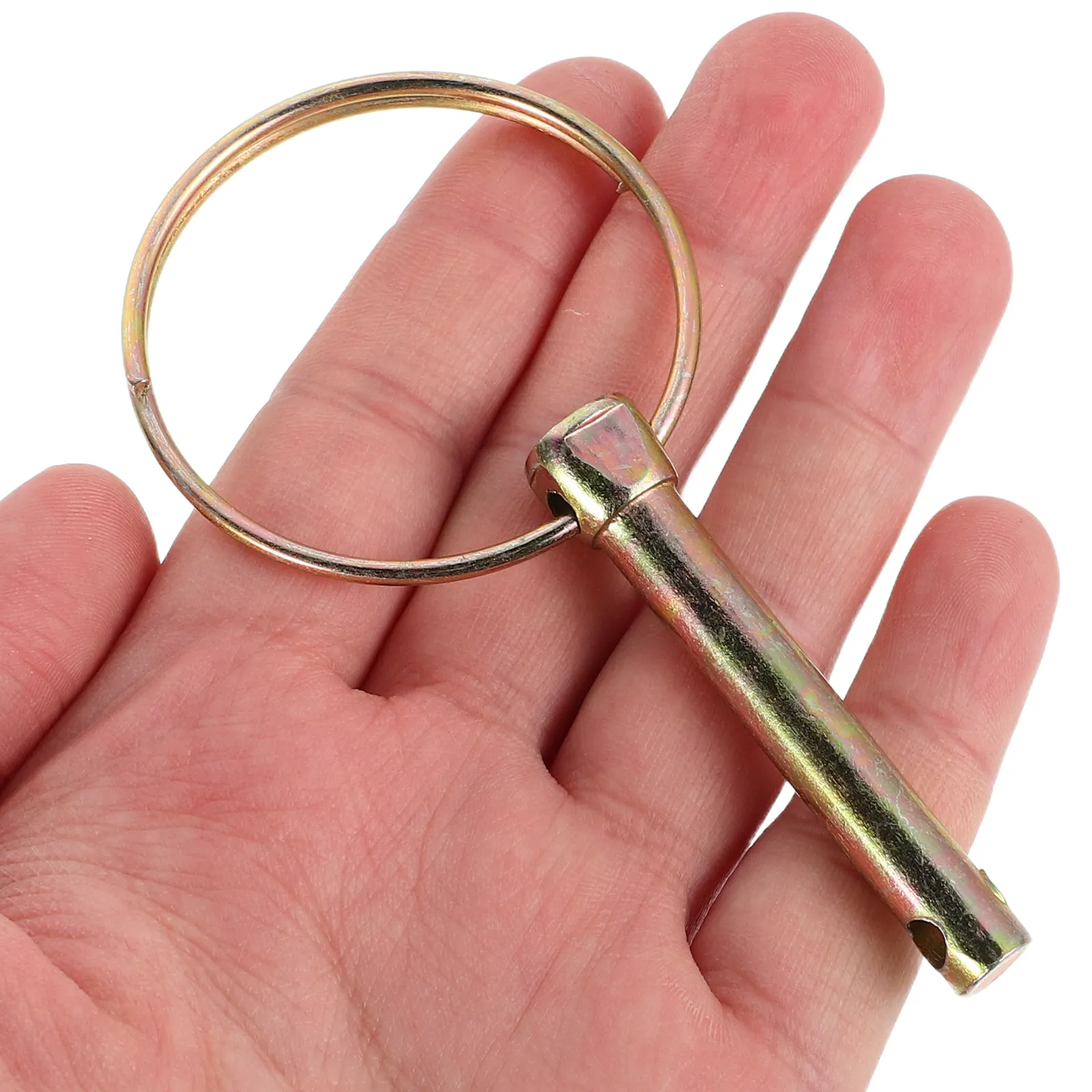 

10Pcs Rust-Resistant Steel Round Lock Pin with O-Ring for Farm Tractors Trailers Mowers Heavy Duty Agricultural Vehicle Locking