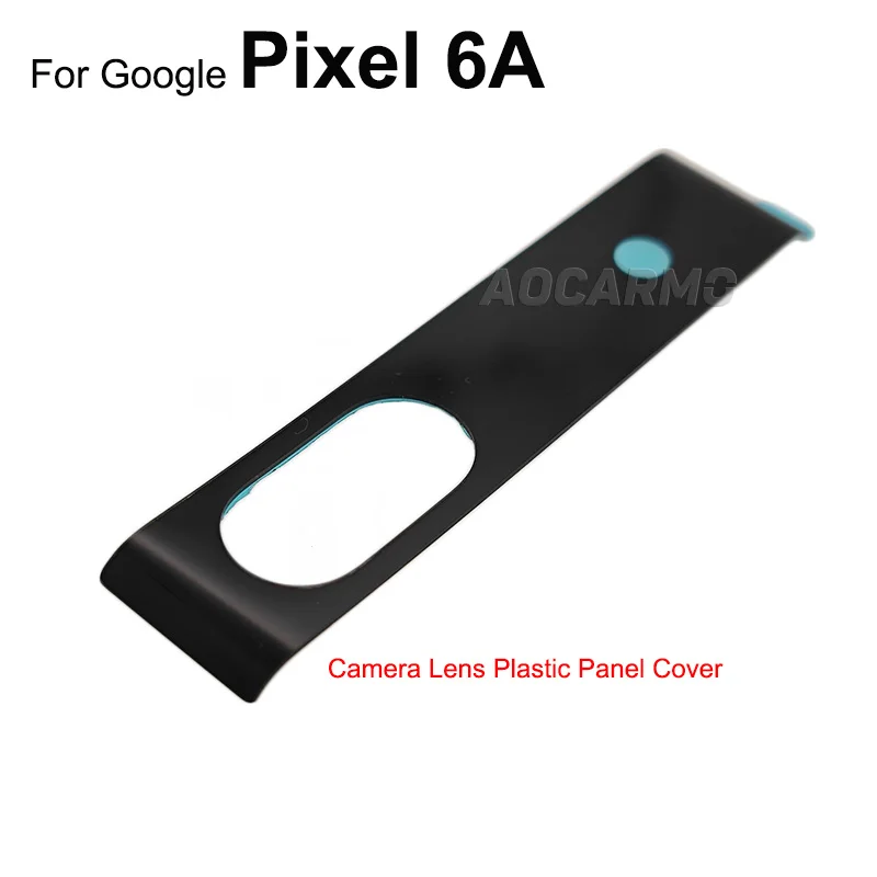 Aocarmo For Google Pixel 6A Rear Camera Lens Glass Back Lens Plastic Panel Cover Cover Replacement Parts