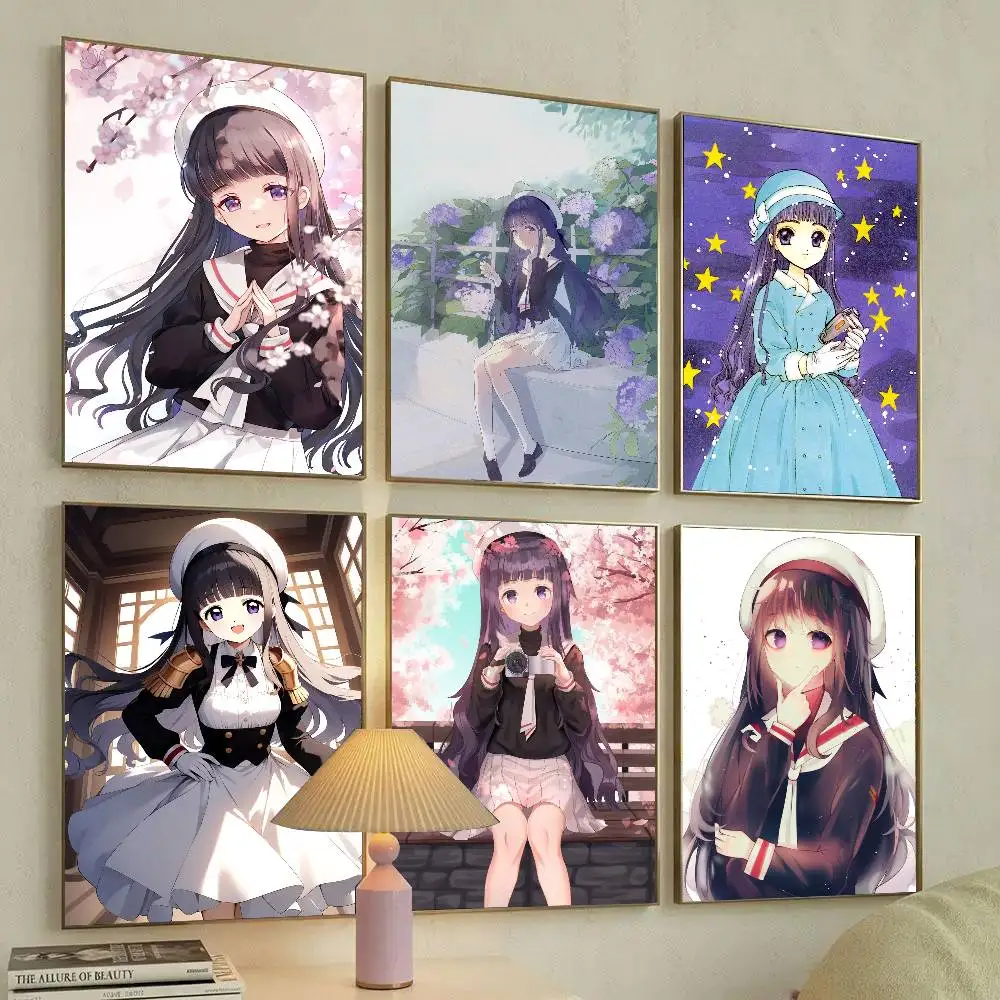 Tomoyo Daidouji Anime C-Cardcaptor S-Sakura Poster Art Sticky Wall Waterproof Home Living Room Bedroom Bar Aesthetic Decoration