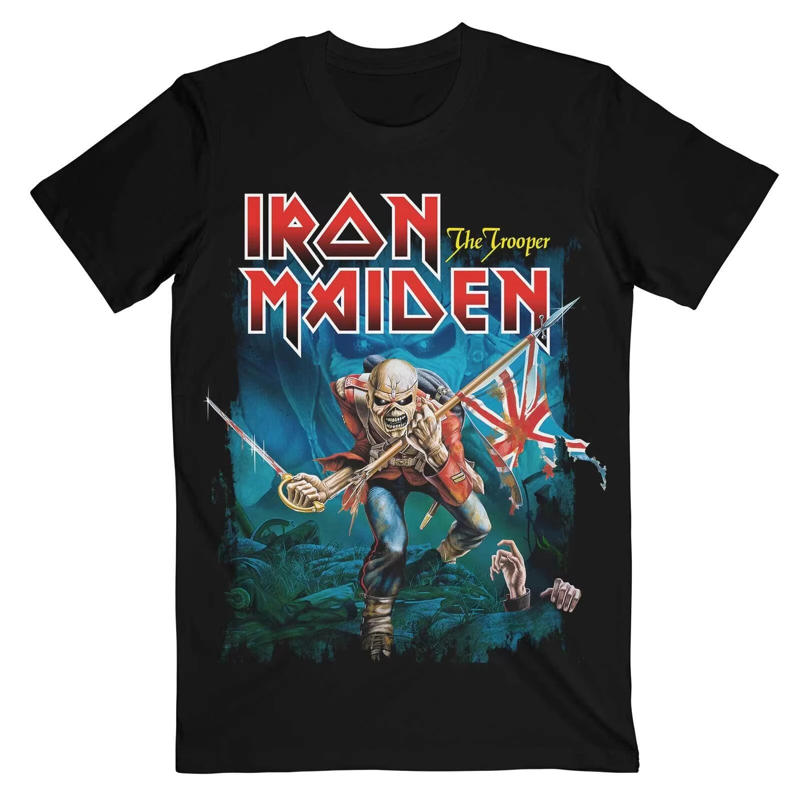 تي شيرت Iron Maiden Eddie The Future Past مطبوع عليه رسومات للرجال والنساء فضفاض بأكمام قصيرة لملابس غير رسمية، ملابس فاخرة