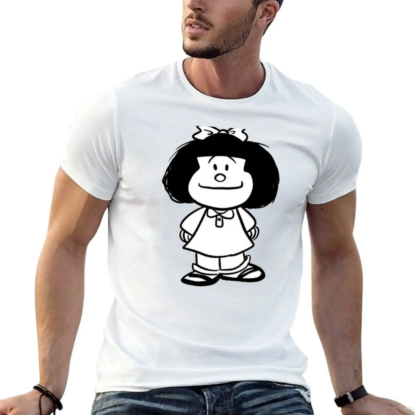 

funny mafalda quino comics (2023) T-Shirt t shirts for man graphic funny g man t shirts for men T-Shirt