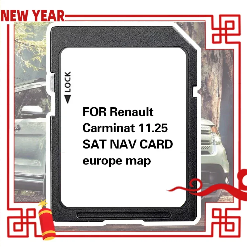 

Europe Maps 2024 Sat Nav 8201753026 GPS Navigation 8GB SD Card for Renault Megan Clio Laguna Scene Carminat Car Version 11.25