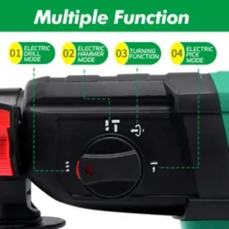 Imagem -05 - Newbeat-cordless Brushless Rotary Hammer Battry Função Sds Max Nbt-crh26a 4.0ah 10c Bateria 21v