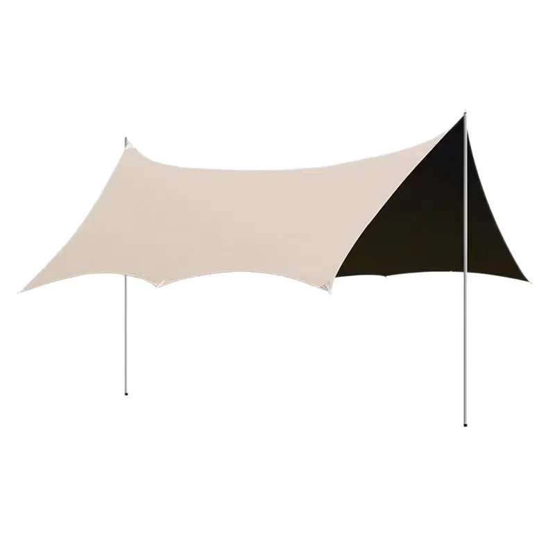 Strictly Selected Waterproof Summer Canopy Tent Outdoor Picnic Camping Equipment Full Set Butterfly Sunscreen Shade Black Rubber
