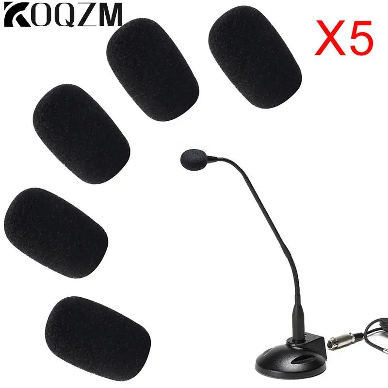5 pçs fone de ouvido substituição espuma microfone capa microfone microfone mic caso windscreen microfone esponja capa