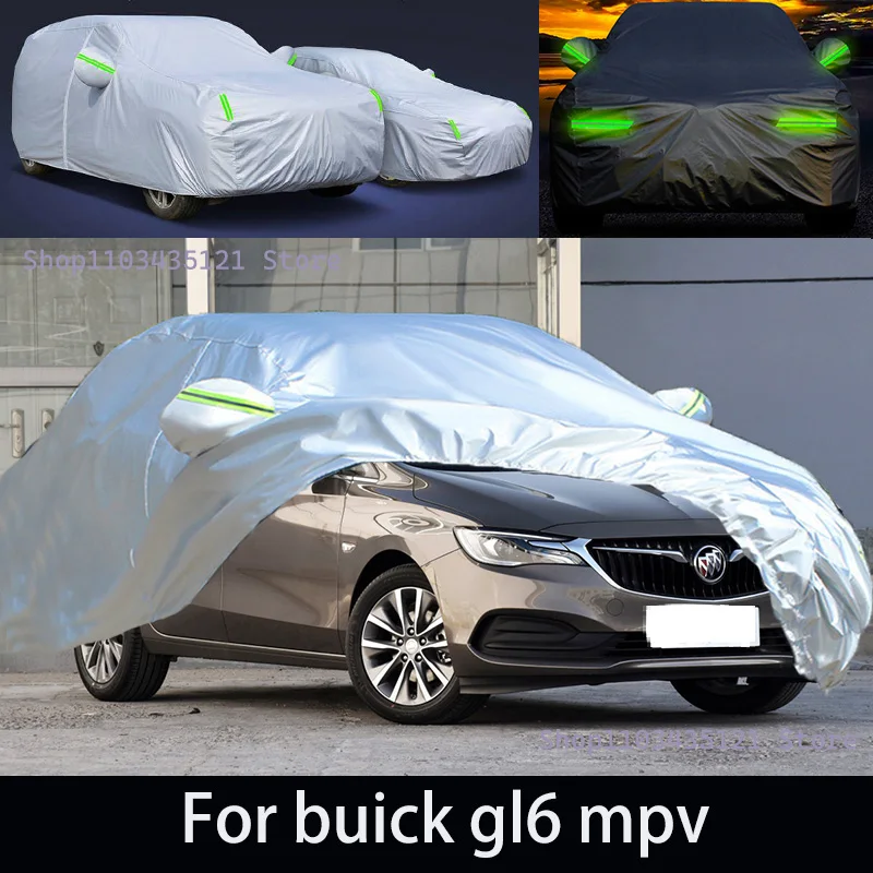 For buick gl6 mpv Outdoor Protection Full Car Covers Snow Cover Sunshade Waterproof Dustproof Exterior Car accessories