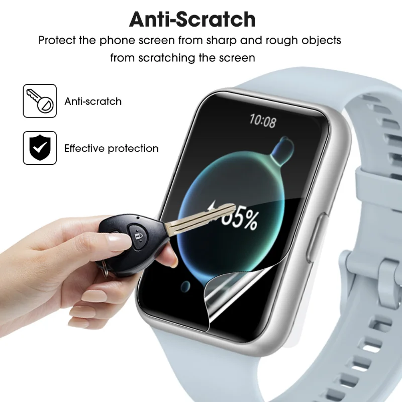 Película Protetora de Hidrogel para Huawei Watch, Tela Cheia, Anti-Scratch, Capa Protetora, Acessórios Smartwatch, Fit, Fit, Fit2, ES, 1-5Pcs