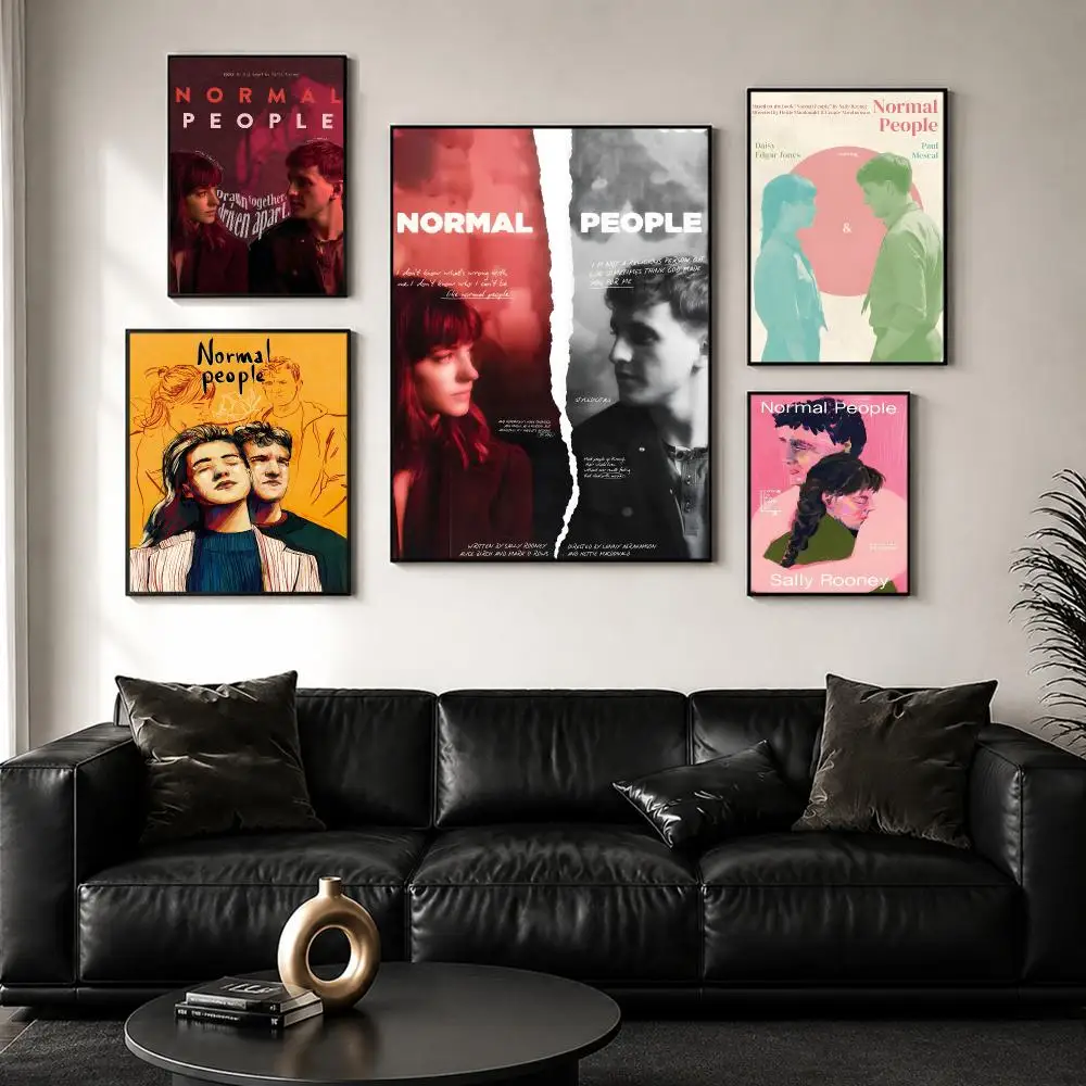 Movie N-Normal People Poster Perfect Sticker Self Adhesive for Office Home Theater Wall Art Decor Fancy Gift