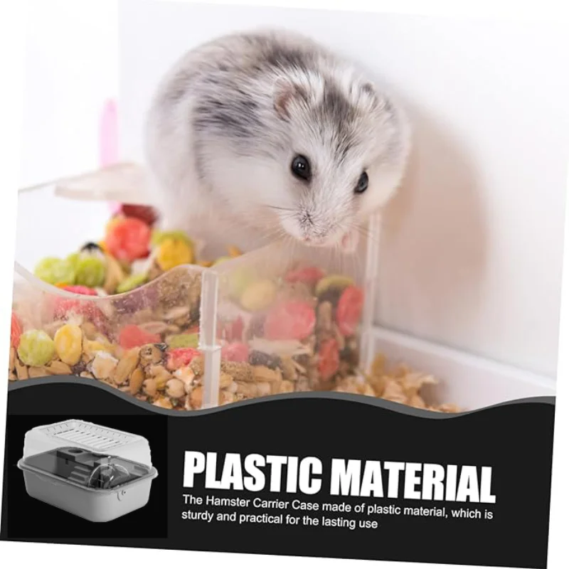 2-stöckiger Luxus-Hamsterkäfig, Ausbruchsicherer Transparenter Tragbarer Lebensraum Starter-Set für Hamster und Syrische Hamster – Detail 5