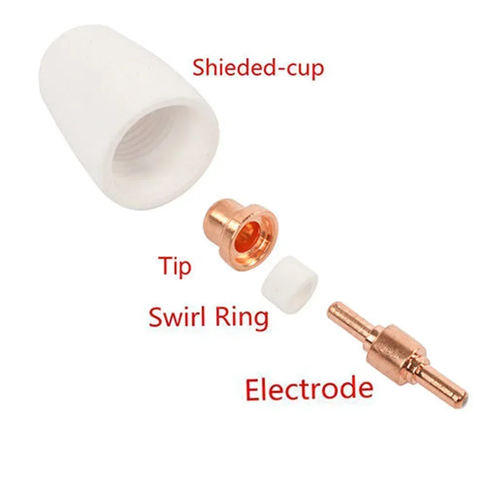 20 шт./компл. PT-31 CT312 CUT40/50 плазменный резак, расходные материалы для резки, насадки с удлиненным наконечником, электрод