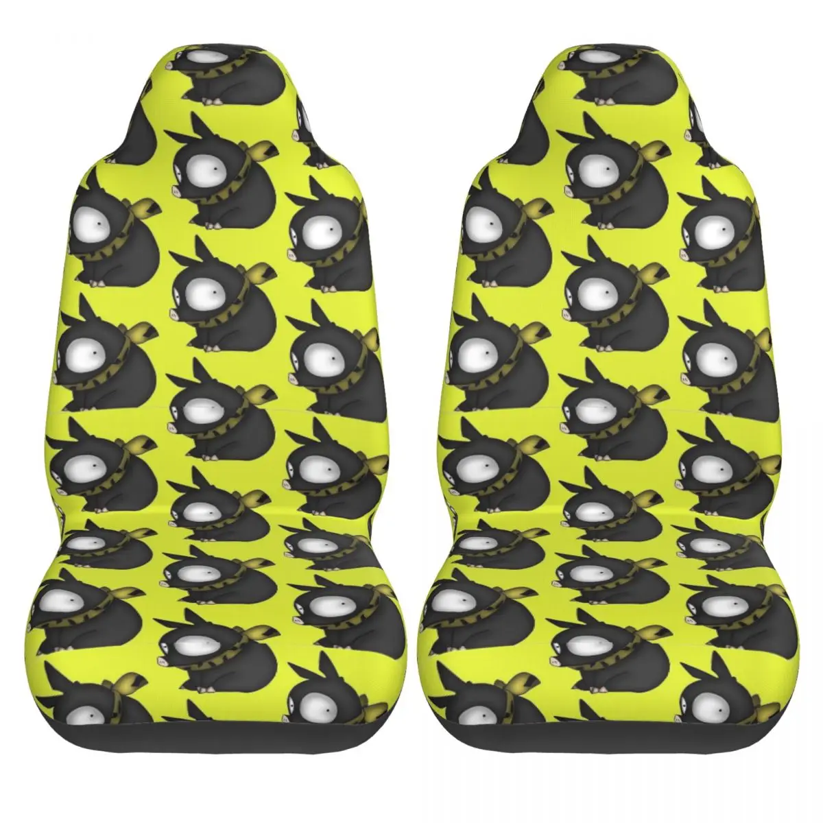 P-Chan Anime Universal Car Seat Cover Waterproof For SUV Ranmas Anime Manga Car Seat Cushion Fiber Car Accessories