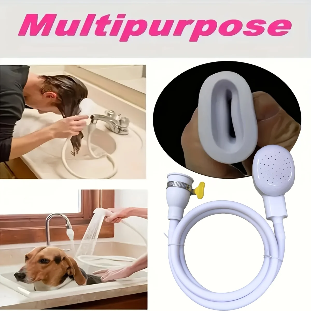 Bathroom faucet shower, dormitory simple quick tap bath multi-function connector shampoo shower shower shower shower head.