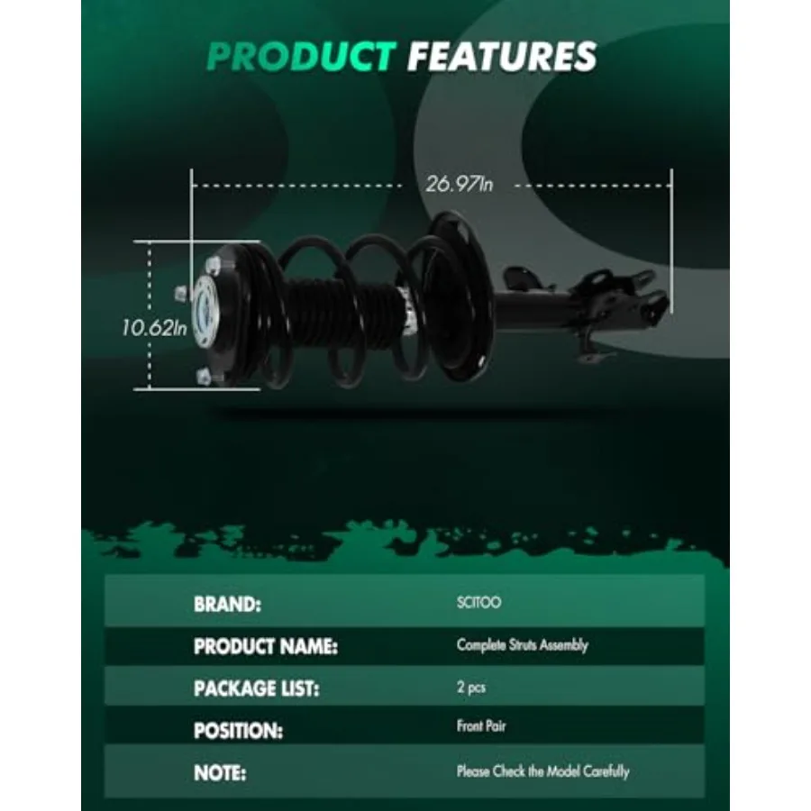 Voorste schokdemper montageset voor 2013-2018 Toyota RAV4 Compleet vervangend ophangsysteem met geïntegreerde veerpootcompatie