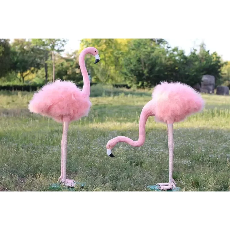for Pink Flamingo Bird Toy Garden Ornament Home Decor Landscaping Yard Edging Customized Model Field Decoration Gift