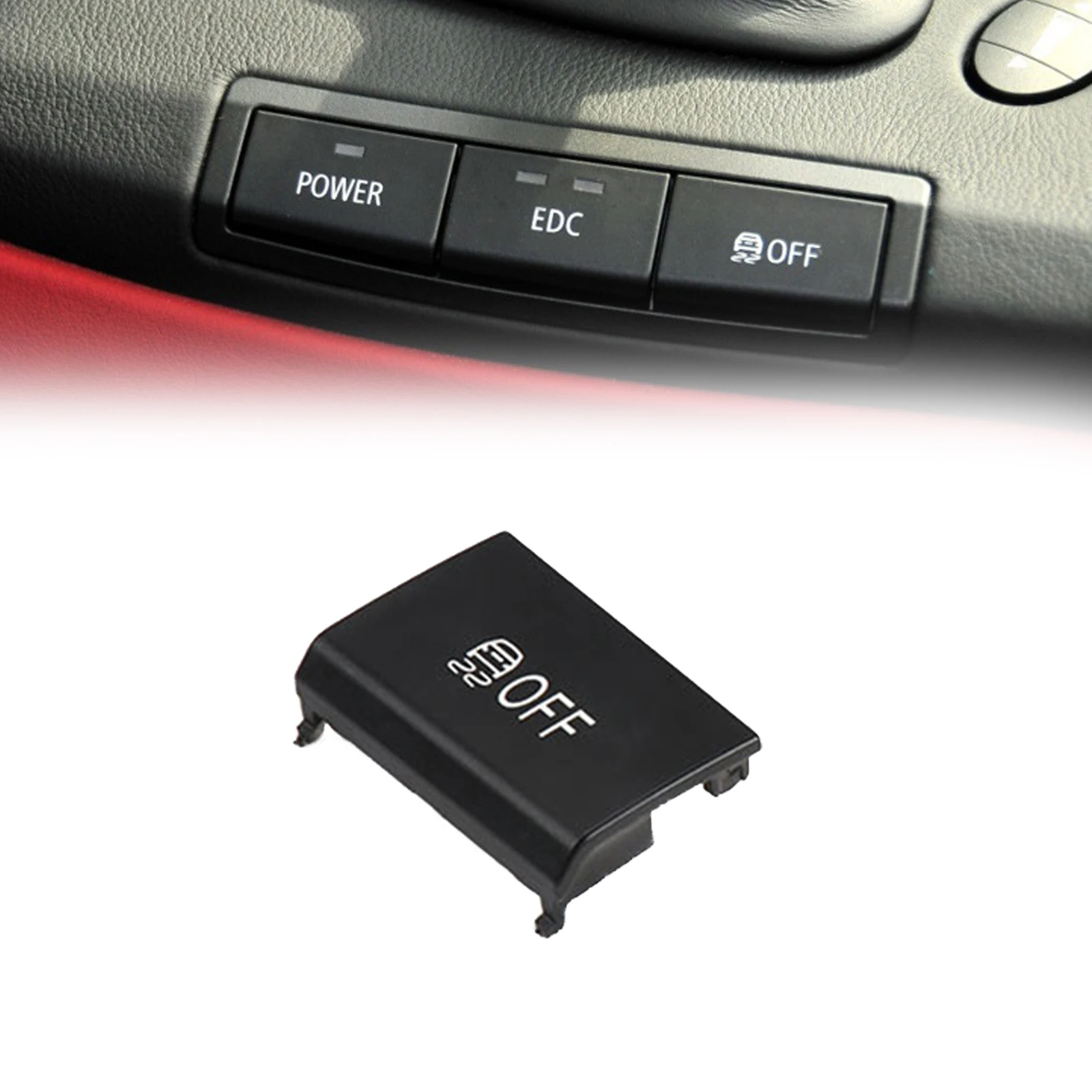 Premium Material Center Console Switch Button Cap OFF Suitable for Various For BMW Models including For M3 61317841136